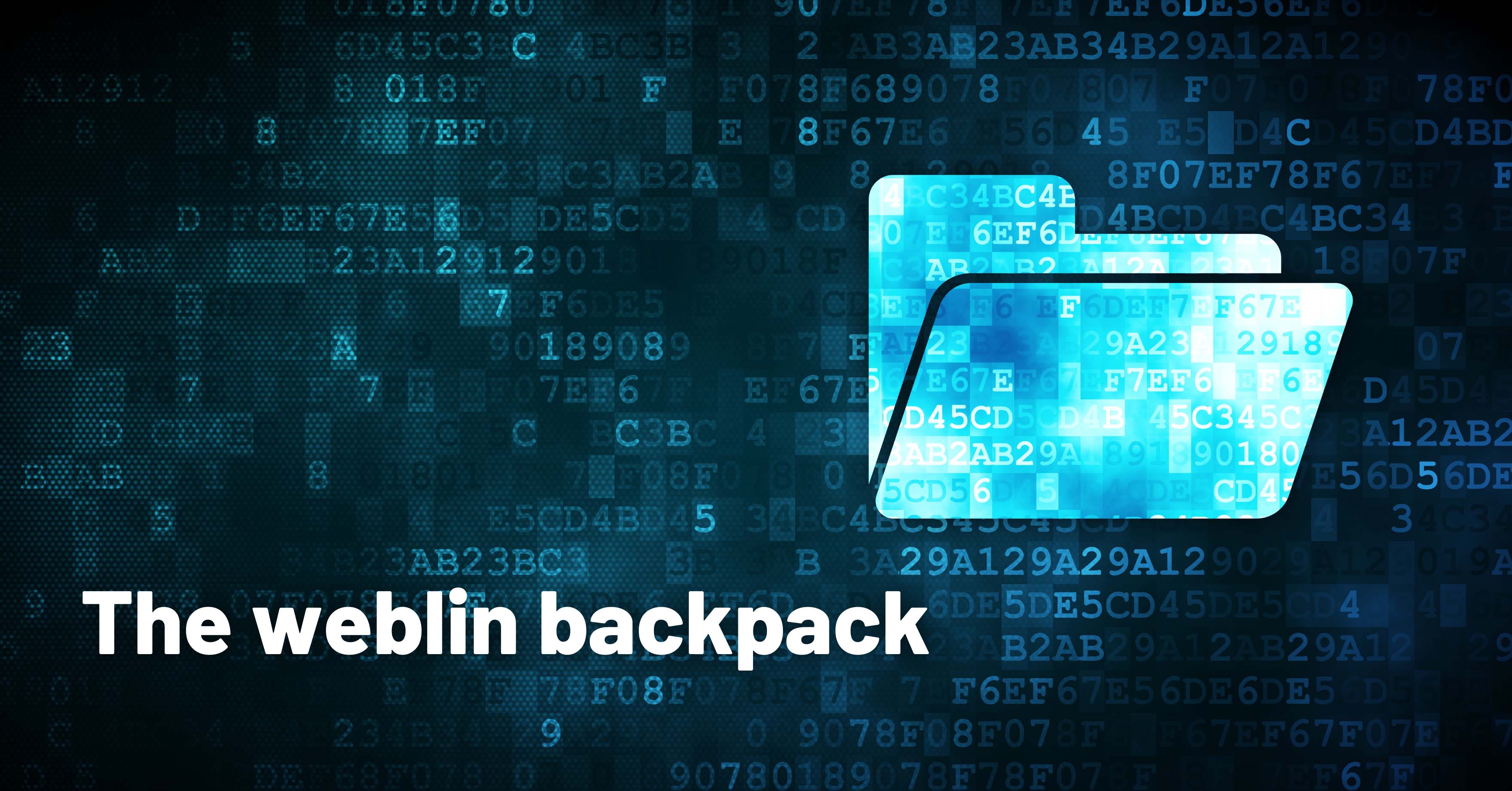 The weblin backpack