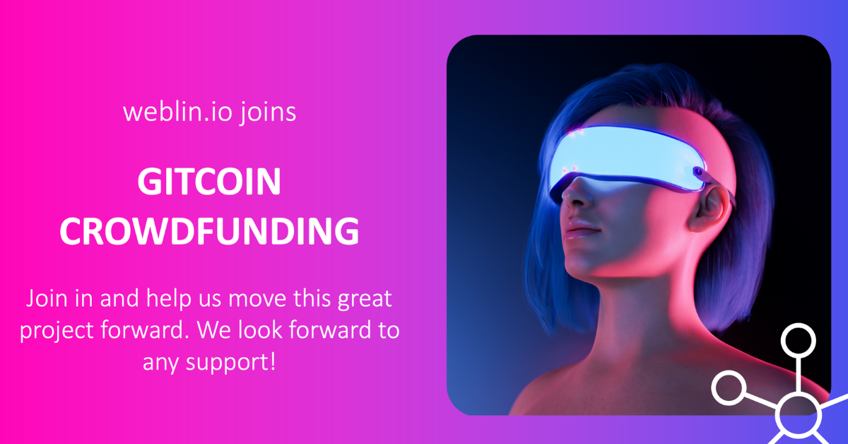 Weblin.io joins Gitcoin Crowdfunding